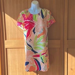 Minkpink Tropical Floral Citrus Retro Print Shift Dress